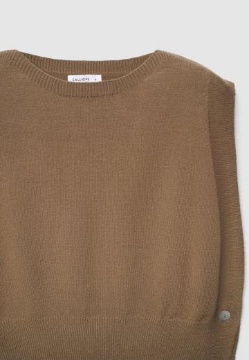 Пуловер без рукавов