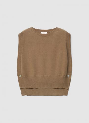 Пуловер без рукавов