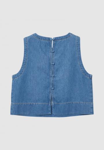 Джинсовая жилетка
