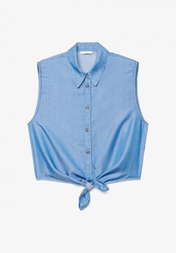 Блузка без рукавов