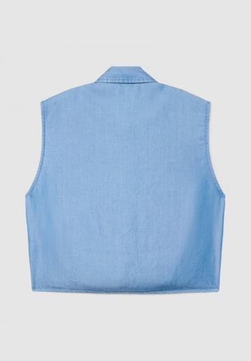 Блузка без рукавов