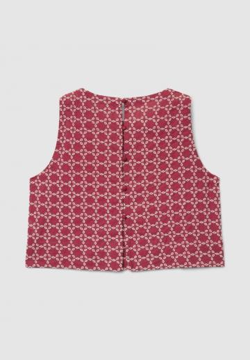 Блузка без рукавов