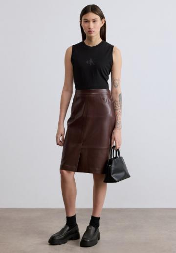 Кожаная юбка