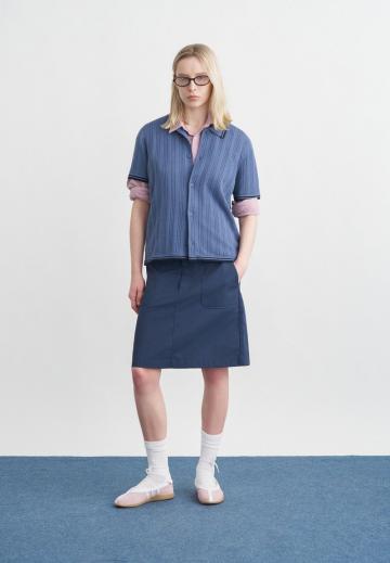 Юбка с накладными карманами