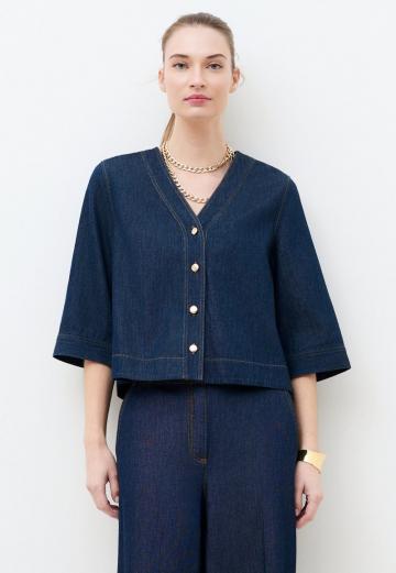 Джинсовая блузка