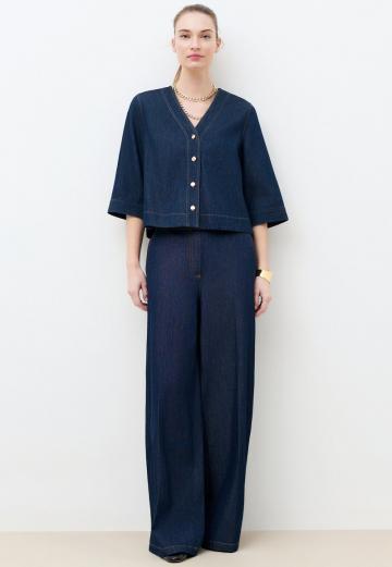 Джинсовая блузка