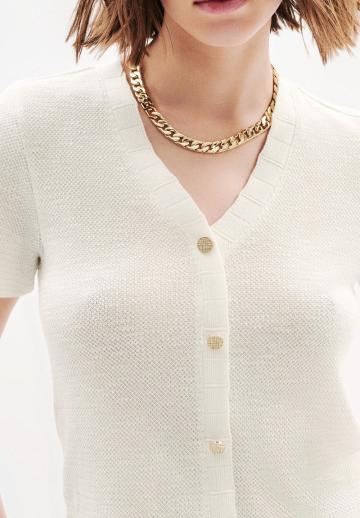 Вязаный жилет