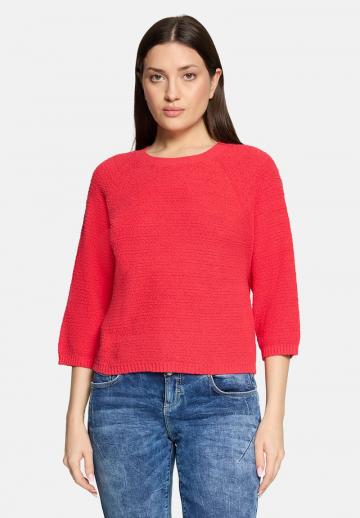 Пуловер с рукавом три четверти