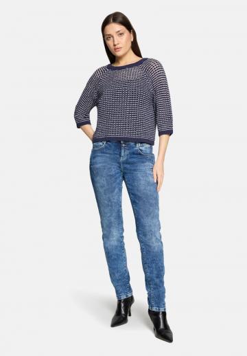 Пуловер с рукавом три четверти