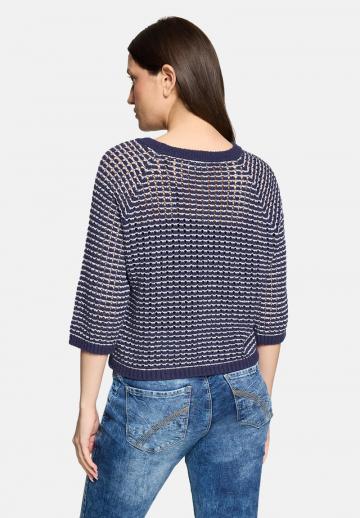 Пуловер с рукавом три четверти