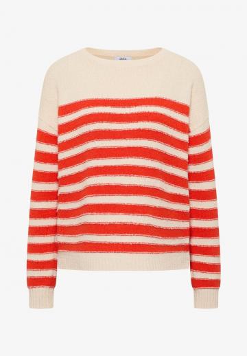 Пуловер в полоску