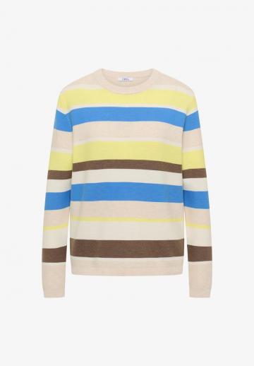 Пуловер в полоску