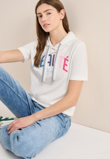 Пуловер с капюшоном