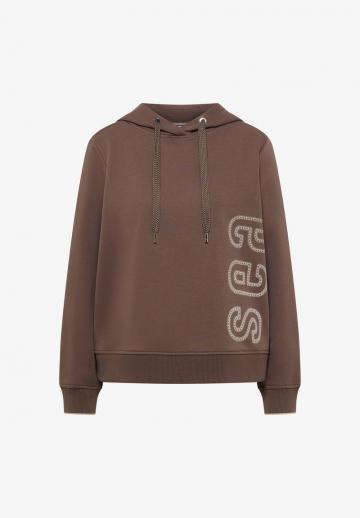 Пуловер с капюшоном