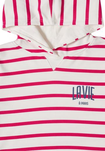 Пуловер с капюшоном