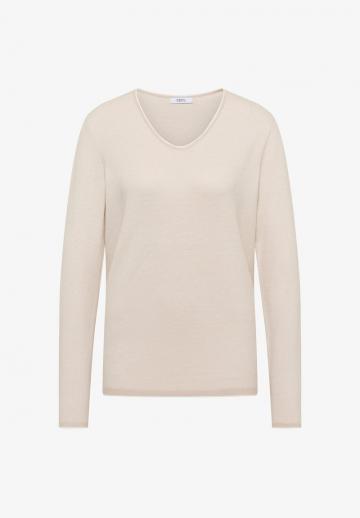 Пуловер с вырезом V