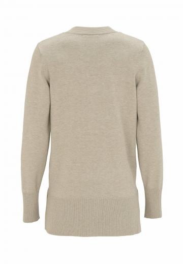 Пуловер с вырезом V