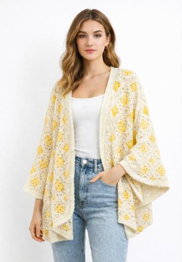 Жаккардовая вязаная кофта