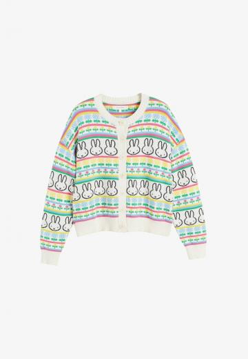 Жаккардовая вязаная кофта