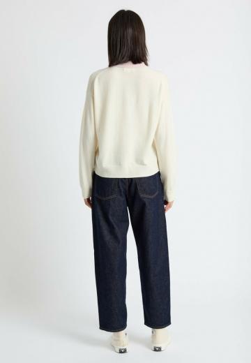 Пуловер с воротником поло