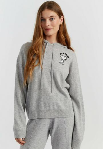 Пуловер с капюшоном