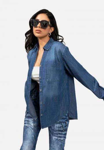 Джинсовая блузка