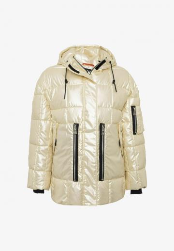 Пальто из искусственной кожи