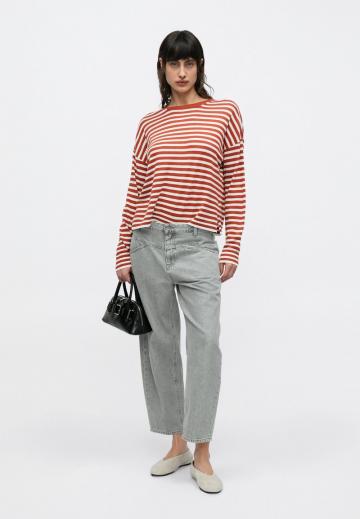 Пуловер в полоску