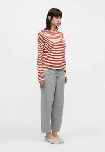 Пуловер в полоску