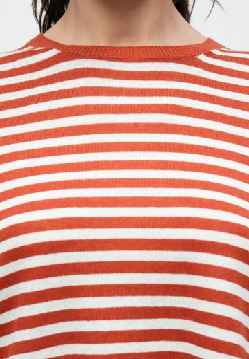 Пуловер в полоску