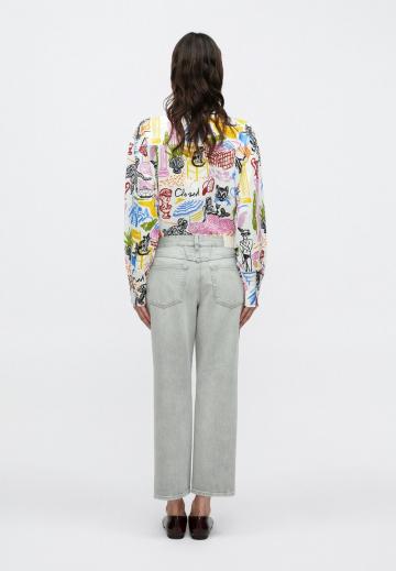 Прямые джинсы