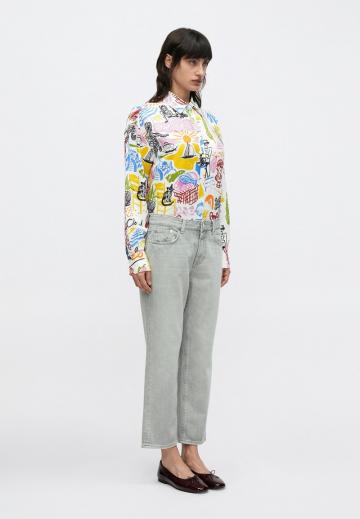 Прямые джинсы