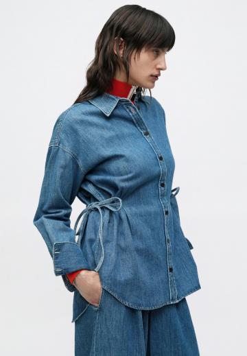 Джинсовая блузка