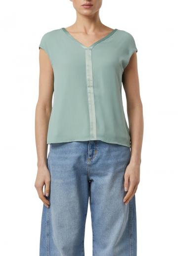 Атласная блузка