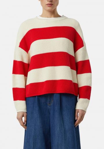 Пуловер в полоску