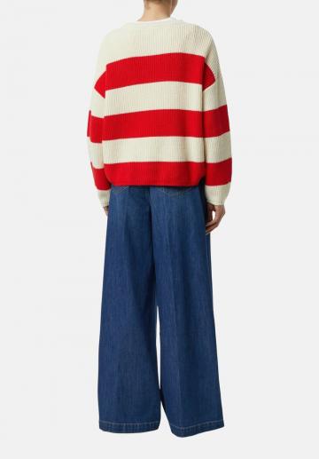 Пуловер в полоску