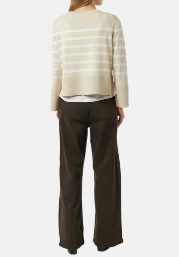 Пуловер в полоску