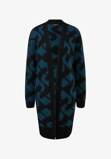 Жаккардовая вязаная кофта