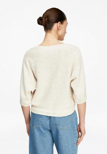 Пуловер с рукавом три четверти