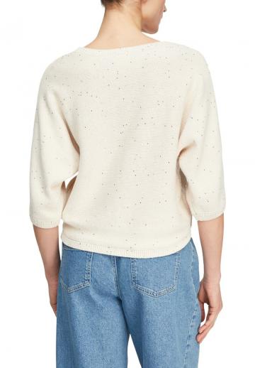 Пуловер с рукавом три четверти