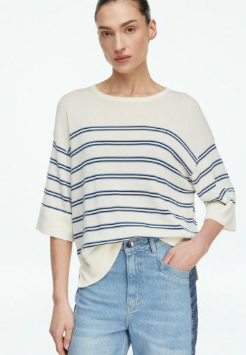 Пуловер с рукавом три четверти