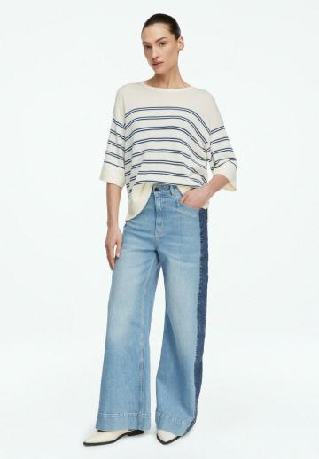 Пуловер с рукавом три четверти