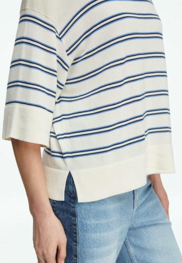 Пуловер с рукавом три четверти