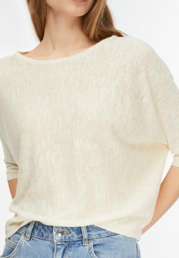 Пуловер с рукавом три четверти