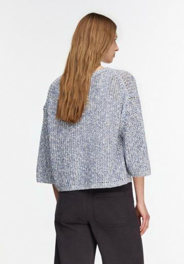 Пуловер с рукавом три четверти