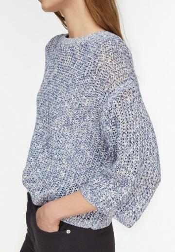 Пуловер с рукавом три четверти