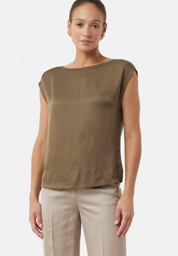 Атласная блузка