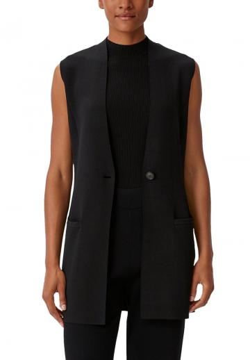 Длинный жилет