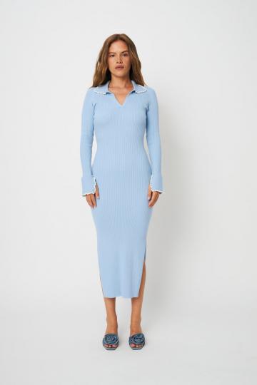 Вязаное платье