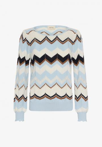 Пуловер в полоску